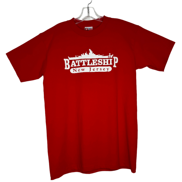 Battleship Made In USA Red Logo Shirt w/ White Letters