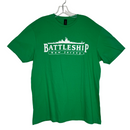 Battleship Logo T-Shirt (Green w/ White Letters)-1