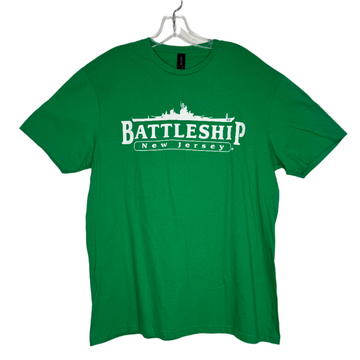 Battleship Logo T-Shirt (Green w/ White Letters)