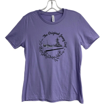 Battleship The Original Jersey Girl (Purple Graphic T-Shirt)