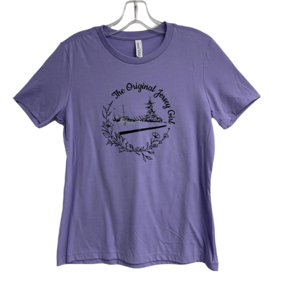 Battleship The Original Jersey Girl (Purple Graphic T-Shirt)