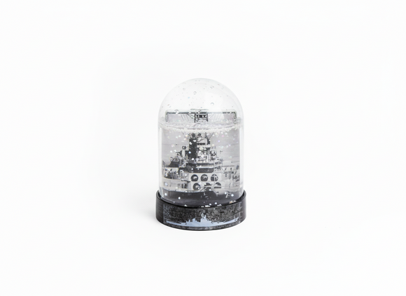 BB-62 Battleship New Jersey Snow Globe