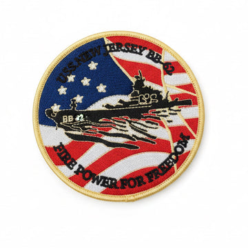 USS New Jersey Fire Power for Freedom Patch