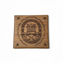 USS New Jersey BB-62 Teakwood Laser-Engraved Keepsake Box & Coaster Set-2