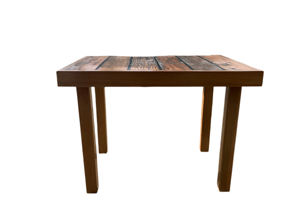 Authentic Battleship New Jersey (BB-62) Teak Wood Table – 25 x 17 Handcrafted from Original Deck Teak | C.O.A