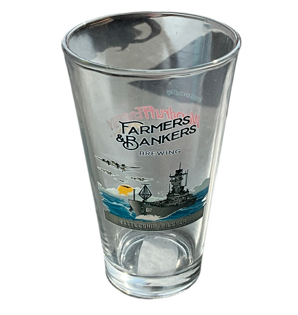 Farmers and Bankers x Battleship Beer Glass