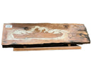 WW II Teak Sculpture ( 2.4ft ) Carved Battleship Silhouette-7