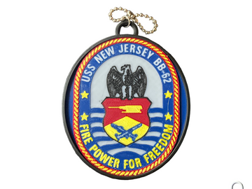 Battleship New Jersey USS New Jersey (BB-62) Crest Ornament – 3D Printed