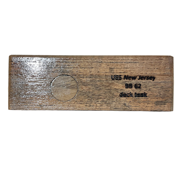 Teak with plug