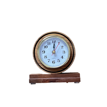 Battleship New Jersey Round Teak clock