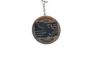 Authentic Battleship New Jersey Teak Fire Power for Freedom Key Chain (Cert. of Authenticity) (Copy 2) Circle-1