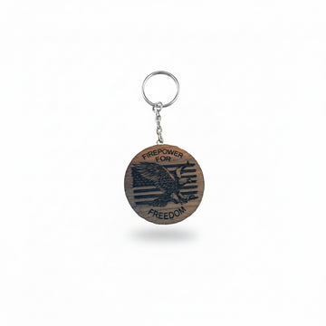 Authentic Battleship New Jersey Teak Fire Power for Freedom Key Chain (Cert. of Authenticity) (Copy 2) Circle