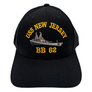 USS New Jersey BB62 Logo Hat with ship-1