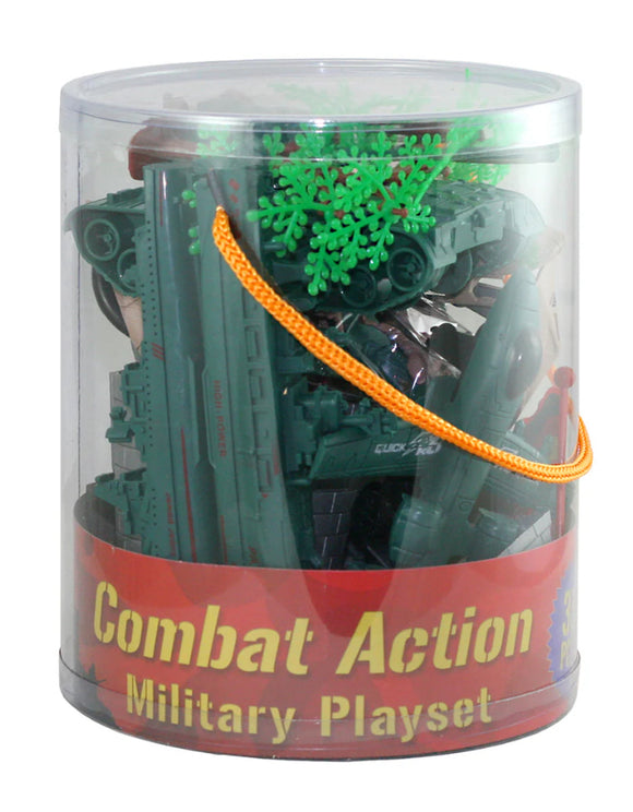 Deluxe Military Playset in Carry Bucket