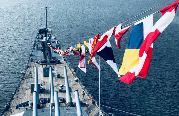Flown Signal Flag – Battleship New Jersey (BB-62)