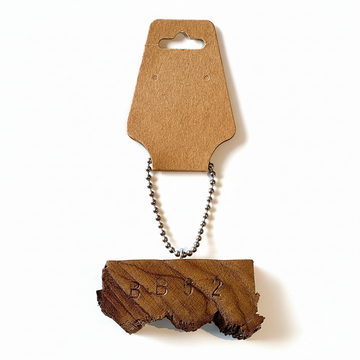 Authentic Battleship New Jersey Teak Ornament– Hand-Stamped “BB62” + COA