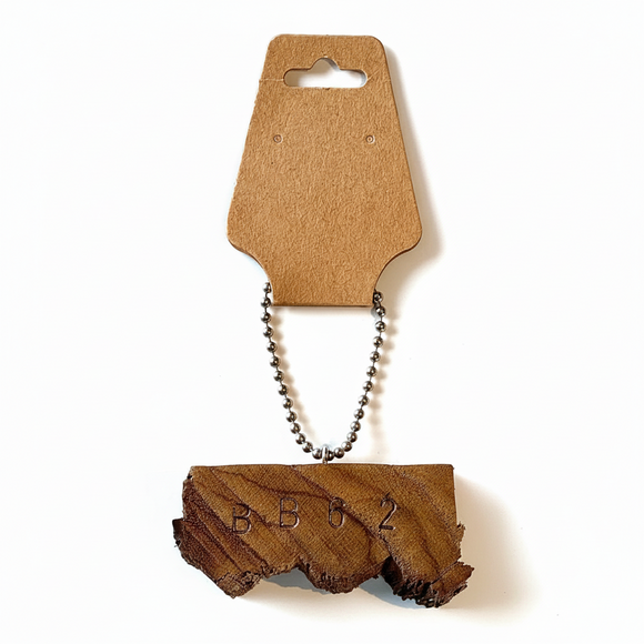 Authentic Battleship New Jersey Teak Ornament– Hand-Stamped “BB62” + COA