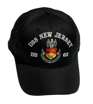 USS New Jersey Firepower for Freedom Hat - Black