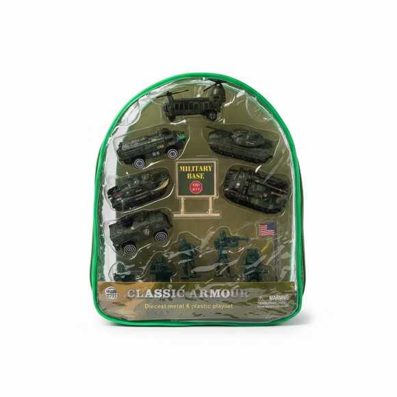 Classic Armour Military Base Backpack Playset