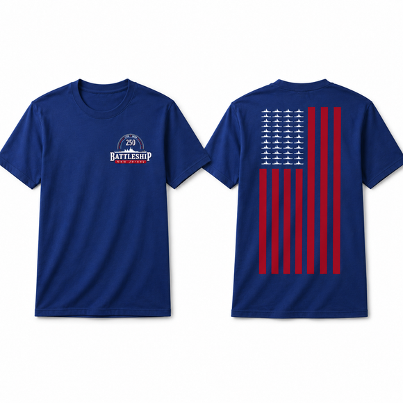 Kids Battleship New Jersey 250 Unisex T-Shirt (Royal Blue)
