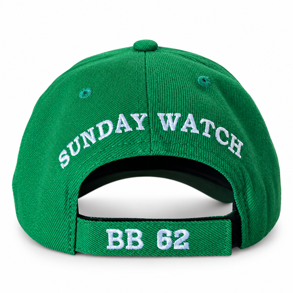USS New Jersey “Sunday Watch” Kelly Green Baseball Captain's Cap