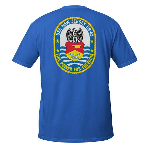 Battleship New Jersey Crest T-Shirt (Royal Blue)
