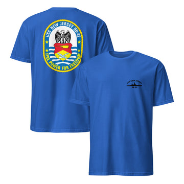 Battleship New Jersey Crest T-Shirt (Royal Blue)