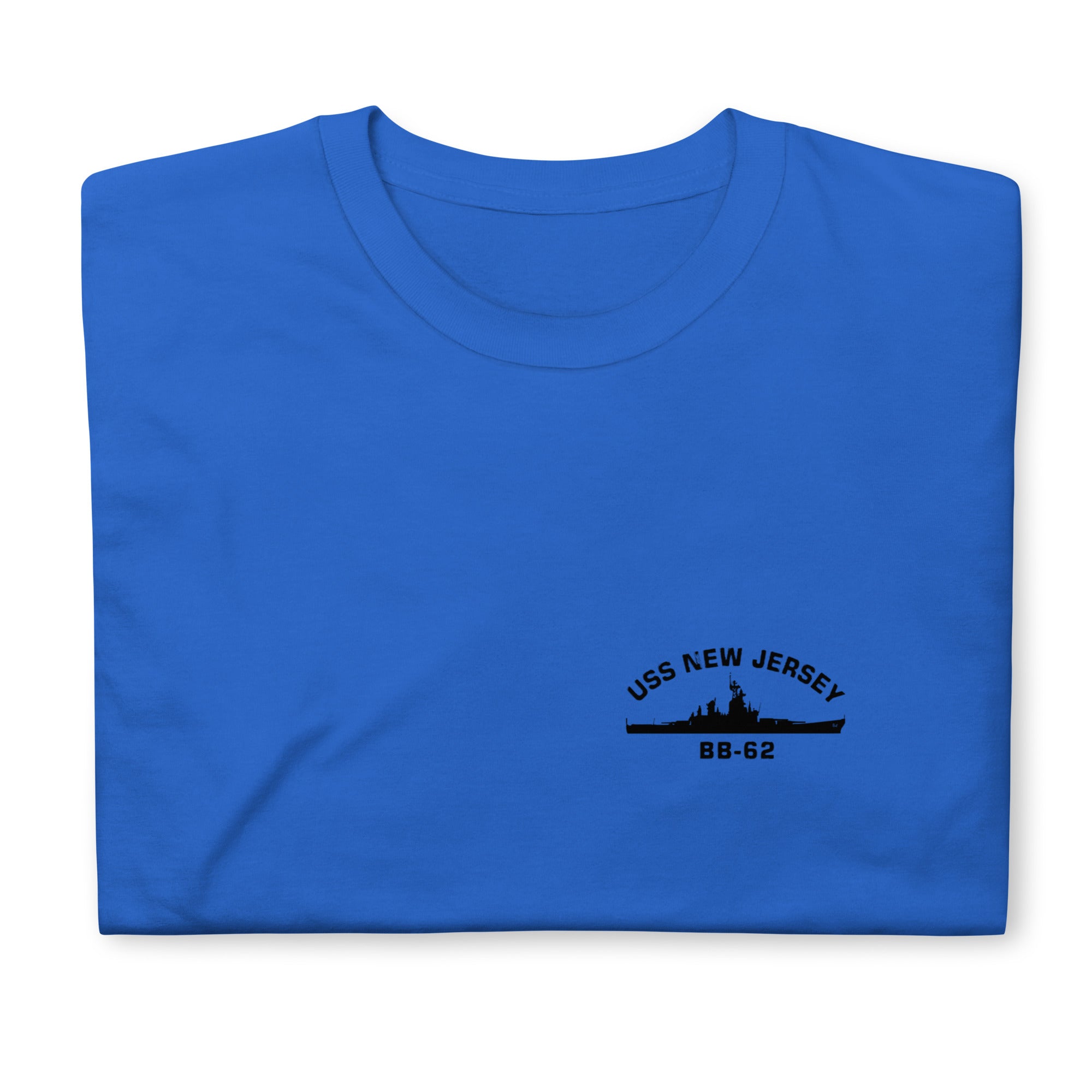Battleship New Jersey Crest T-Shirt (Royal Blue)