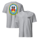 Battleship New Jersey Crest T-Shirt (Heather Grey)-1