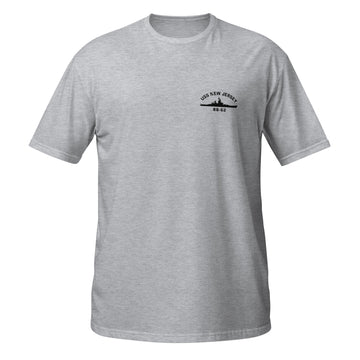 Battleship New Jersey Crest T-Shirt (Heather Grey) - 0