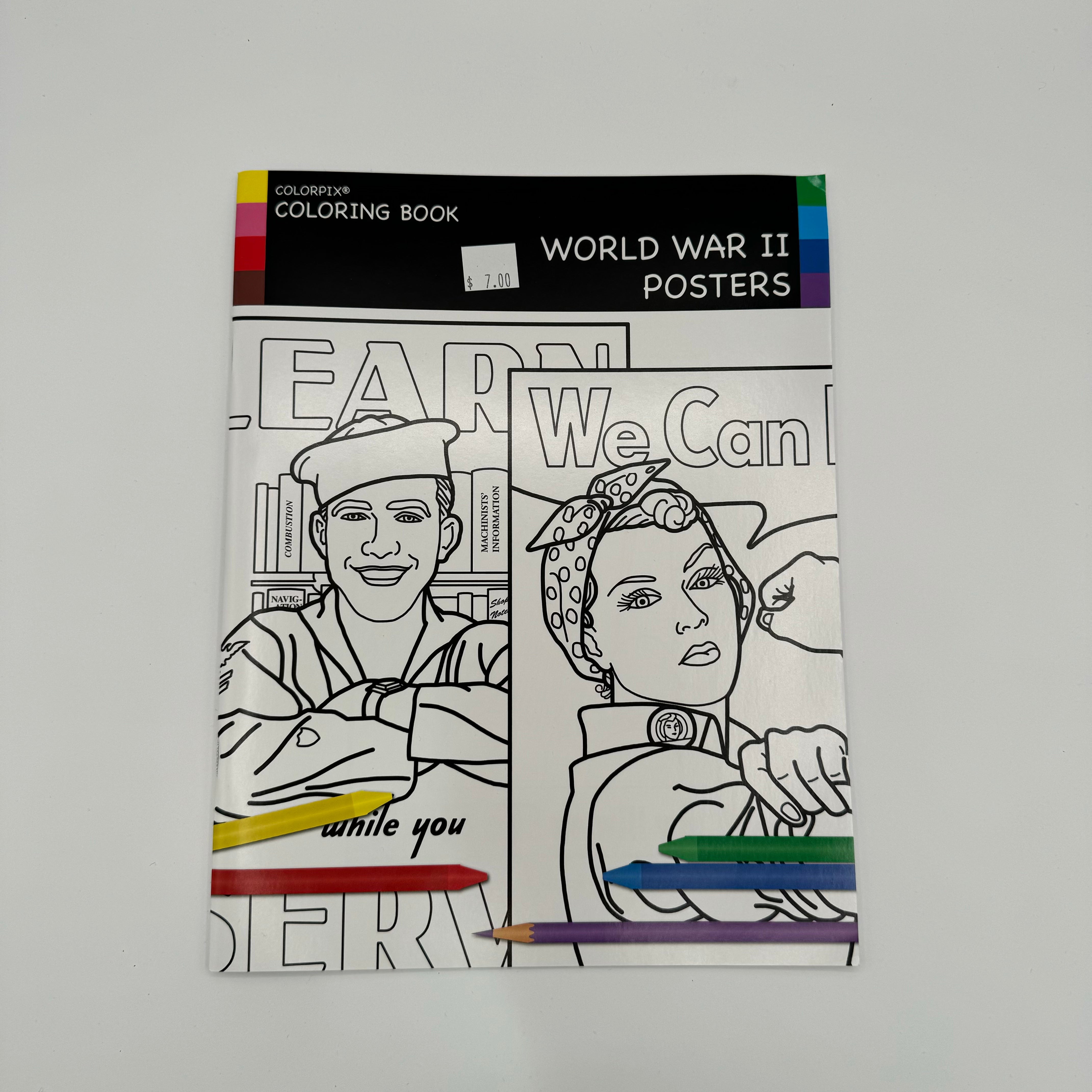 WWII Posters Coloring Book