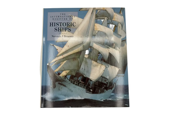 Cover of a book titled 'The International Registry of Historic Ships' featuring a colorful illustration of a sailing ship.