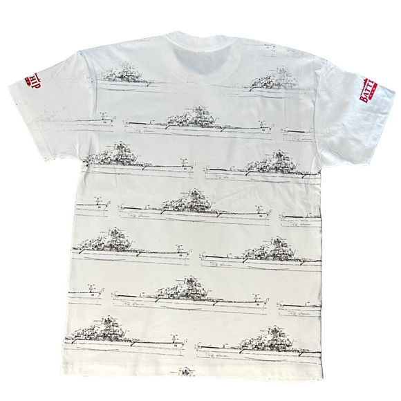 Battleship New Jersey Official Blueprint T-Shirt