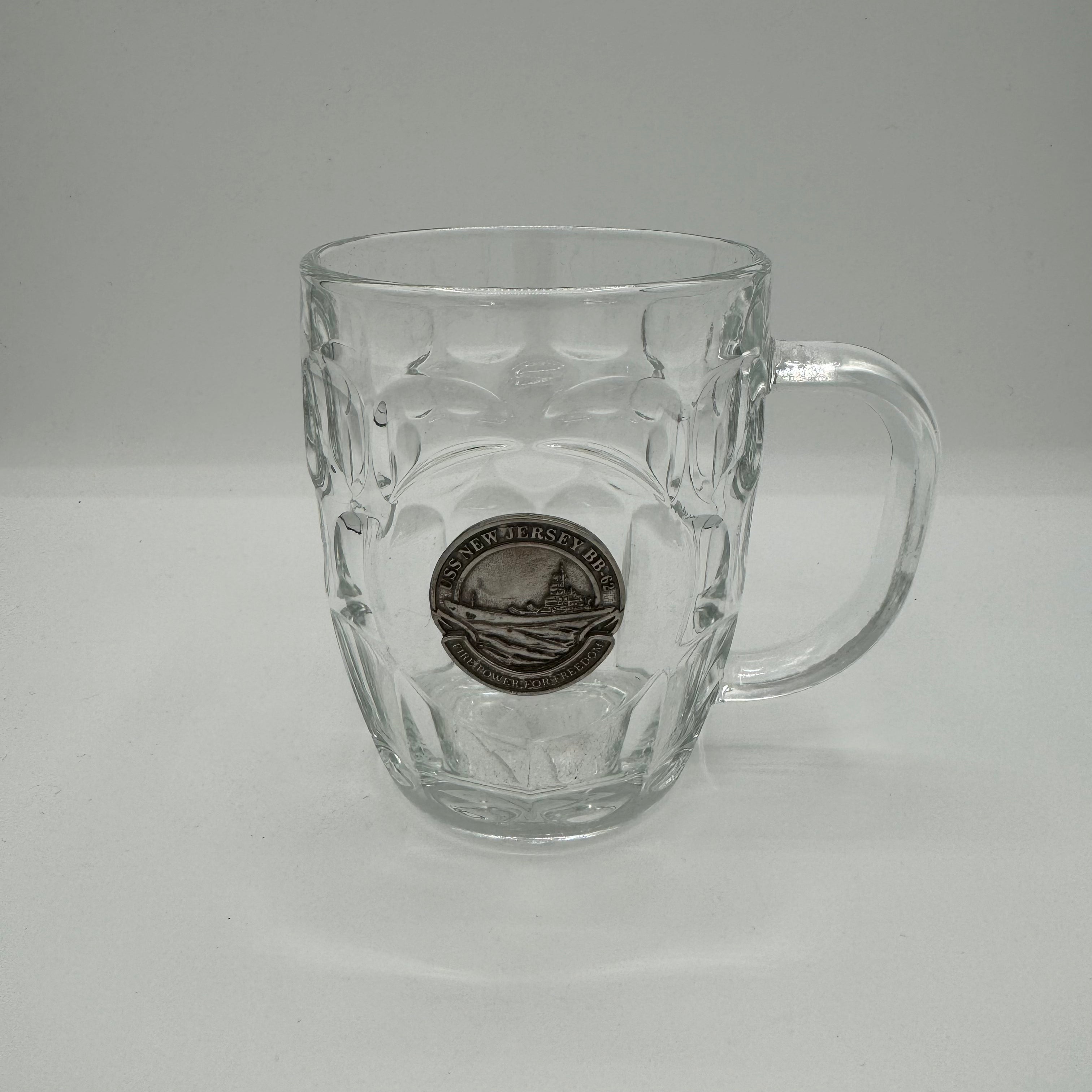 BB-62 Pewter Glass Dimpled Beer Mug