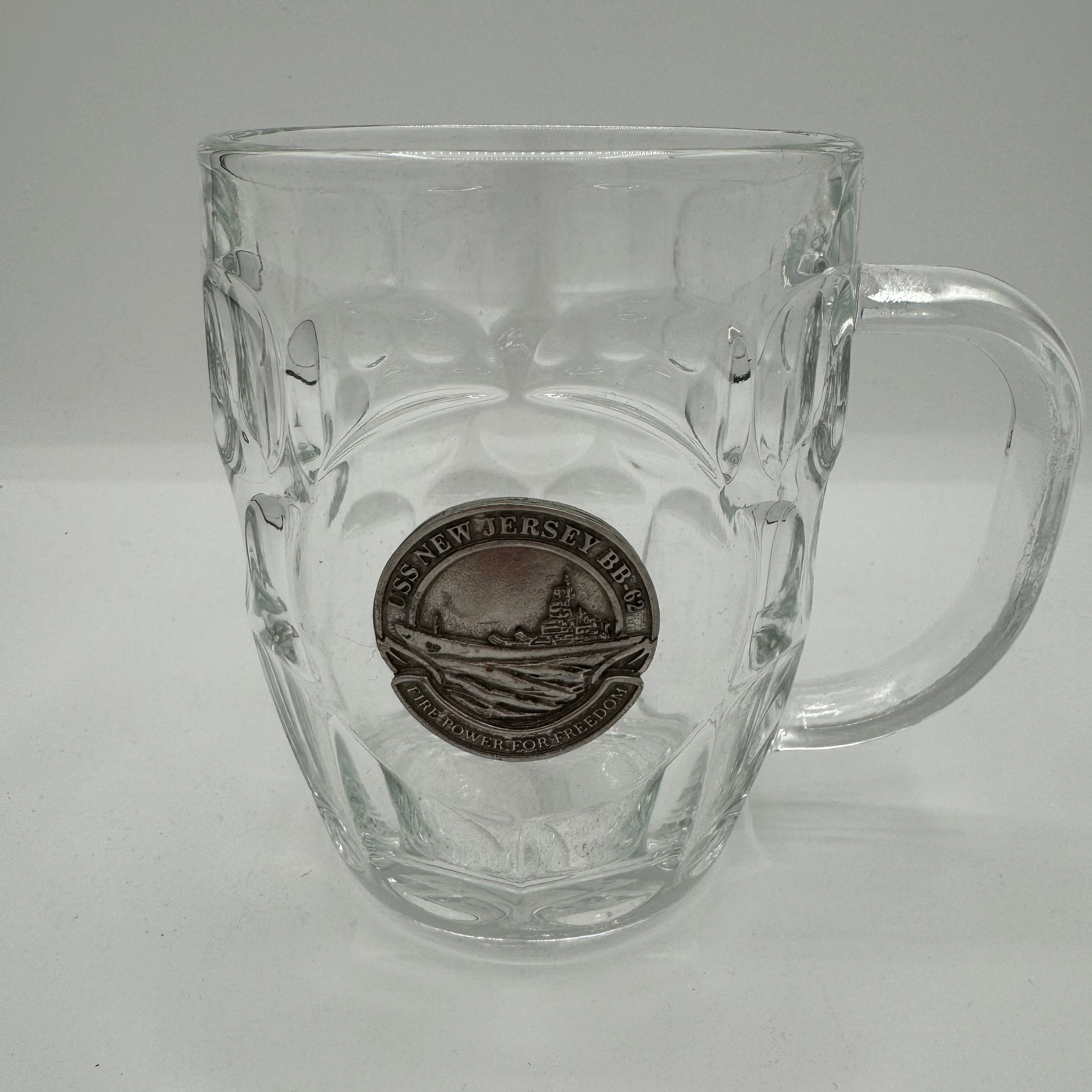 BB-62 Pewter Glass Dimpled Beer Mug