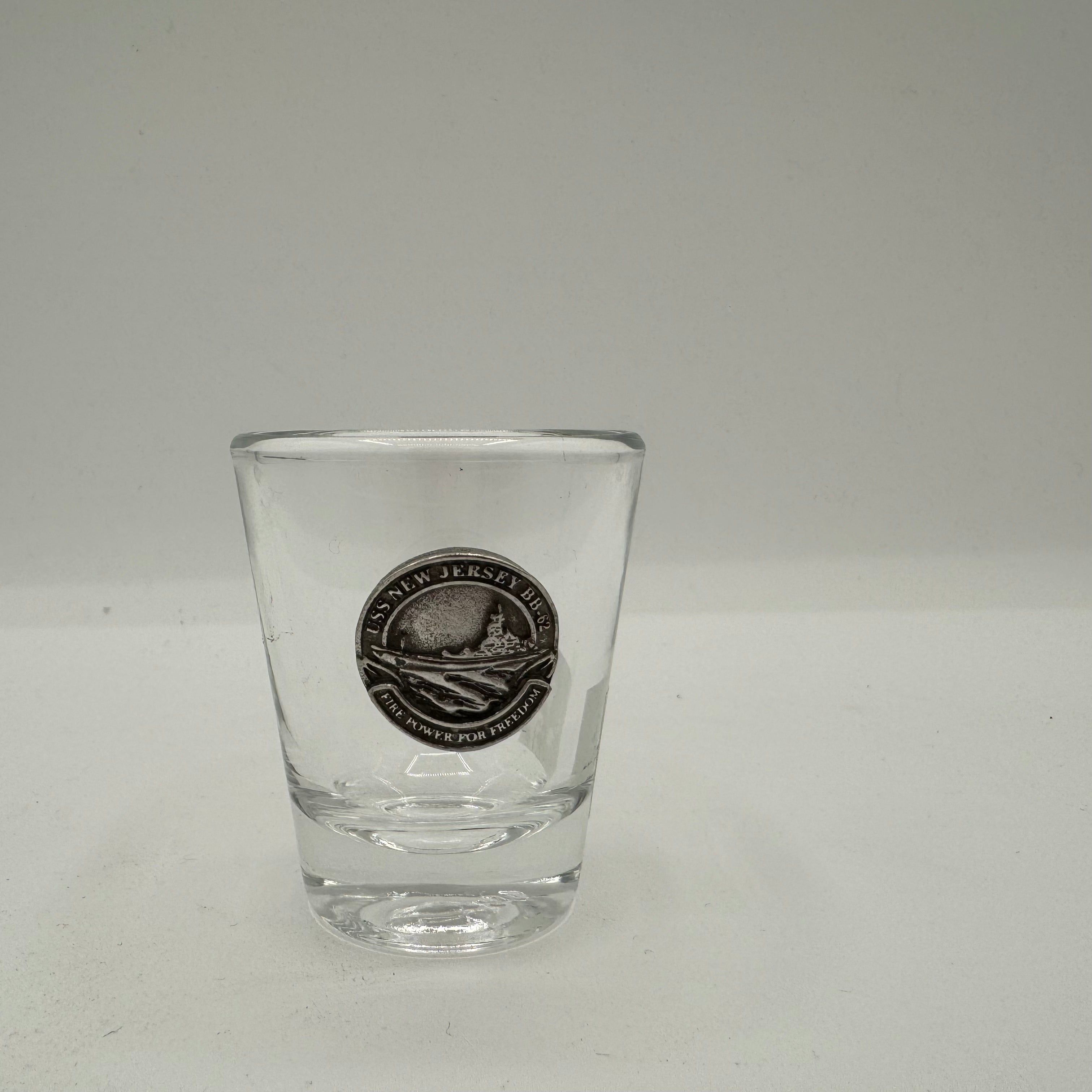 BB-62  Pewter Round Shot Glass