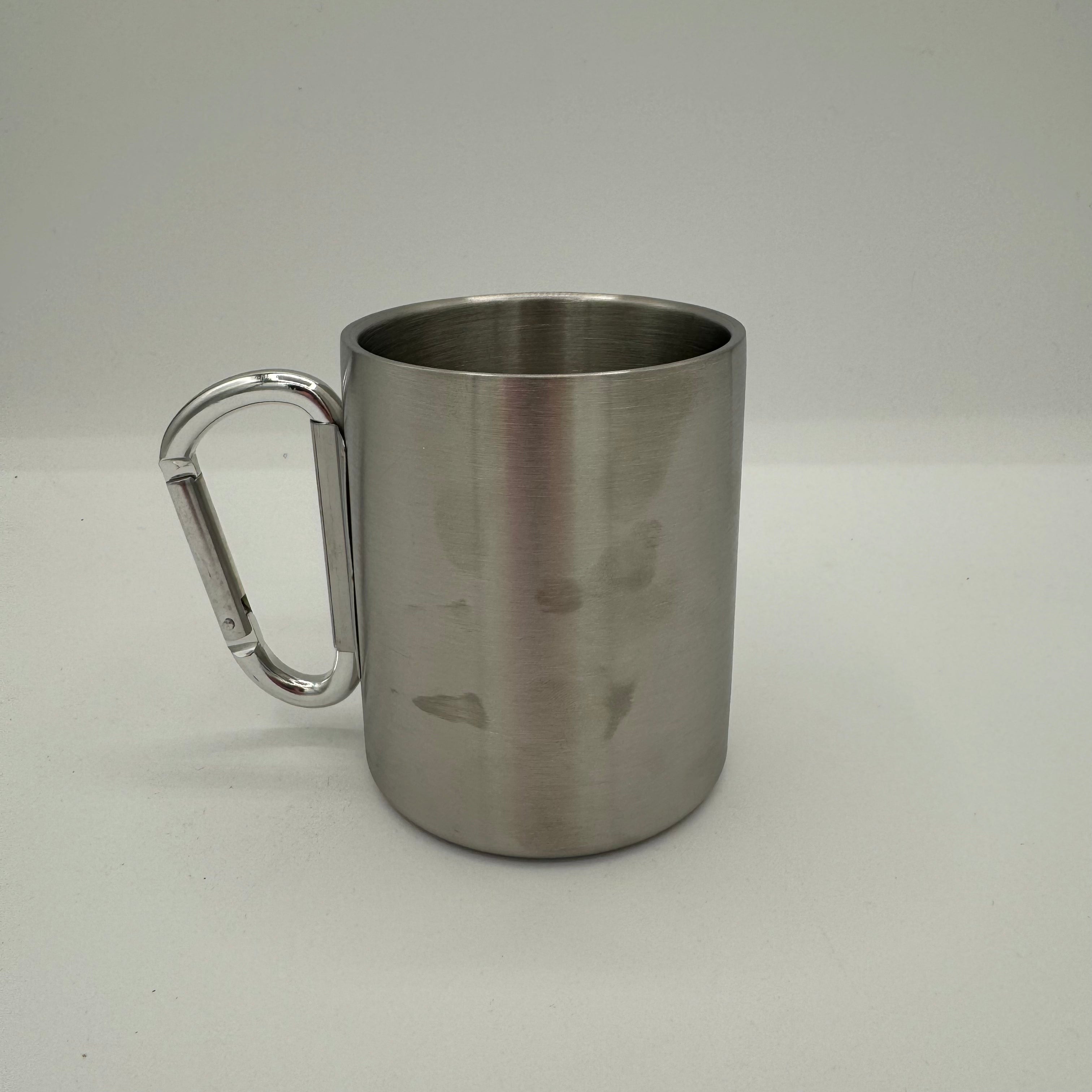 Silver Metal Camping Mug - 0