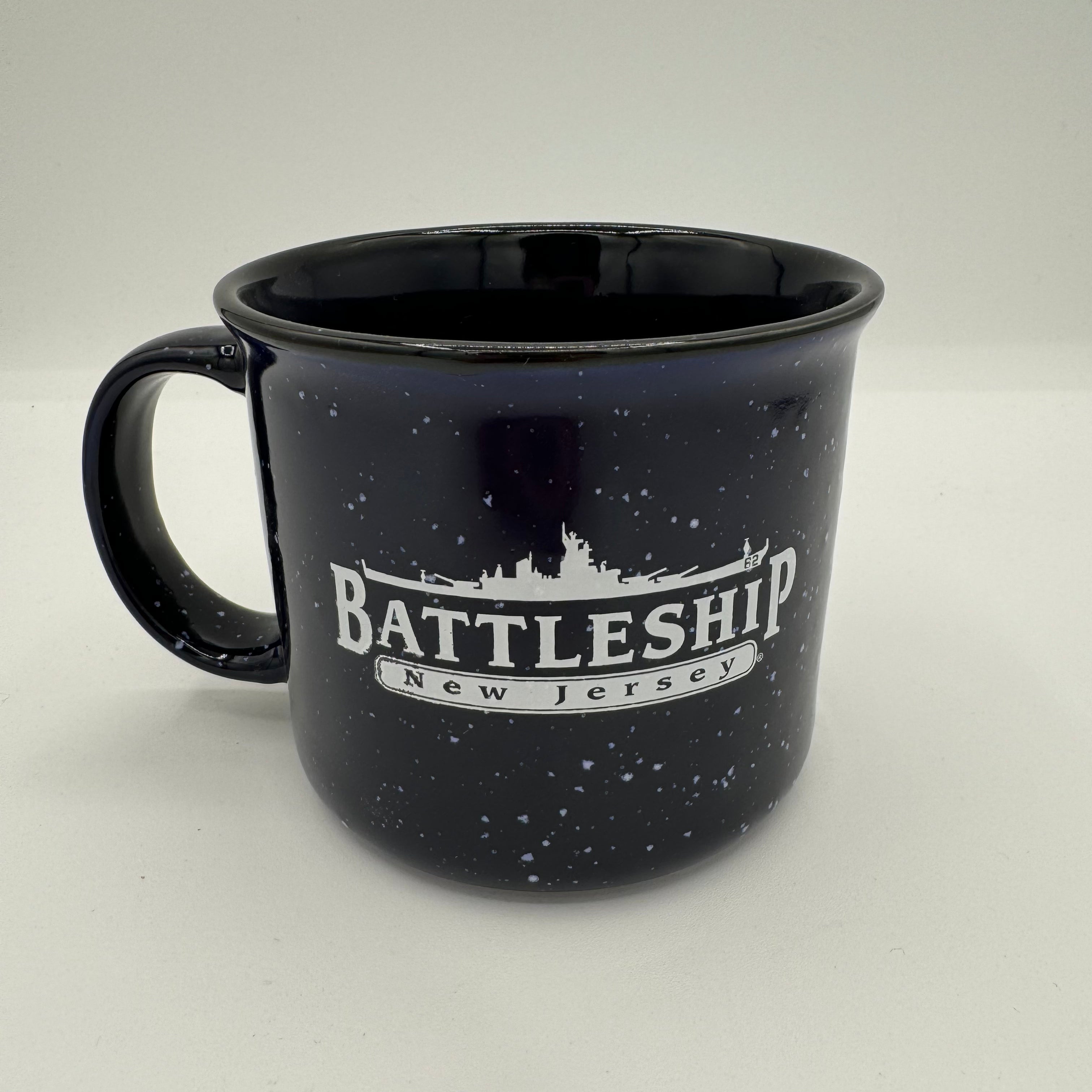 Navy Speckled Battleship Mug - 0