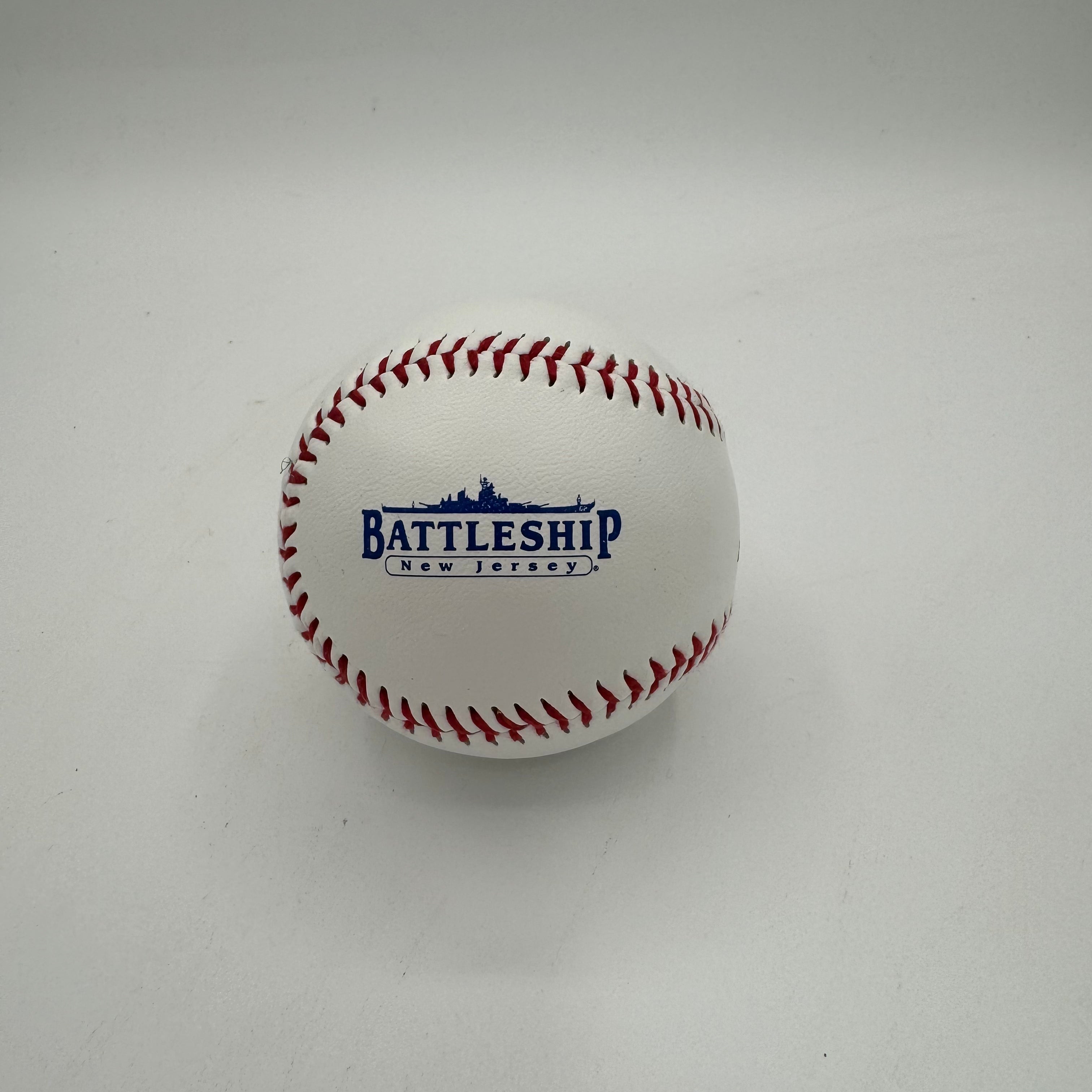 Baseball with Battleship Logo