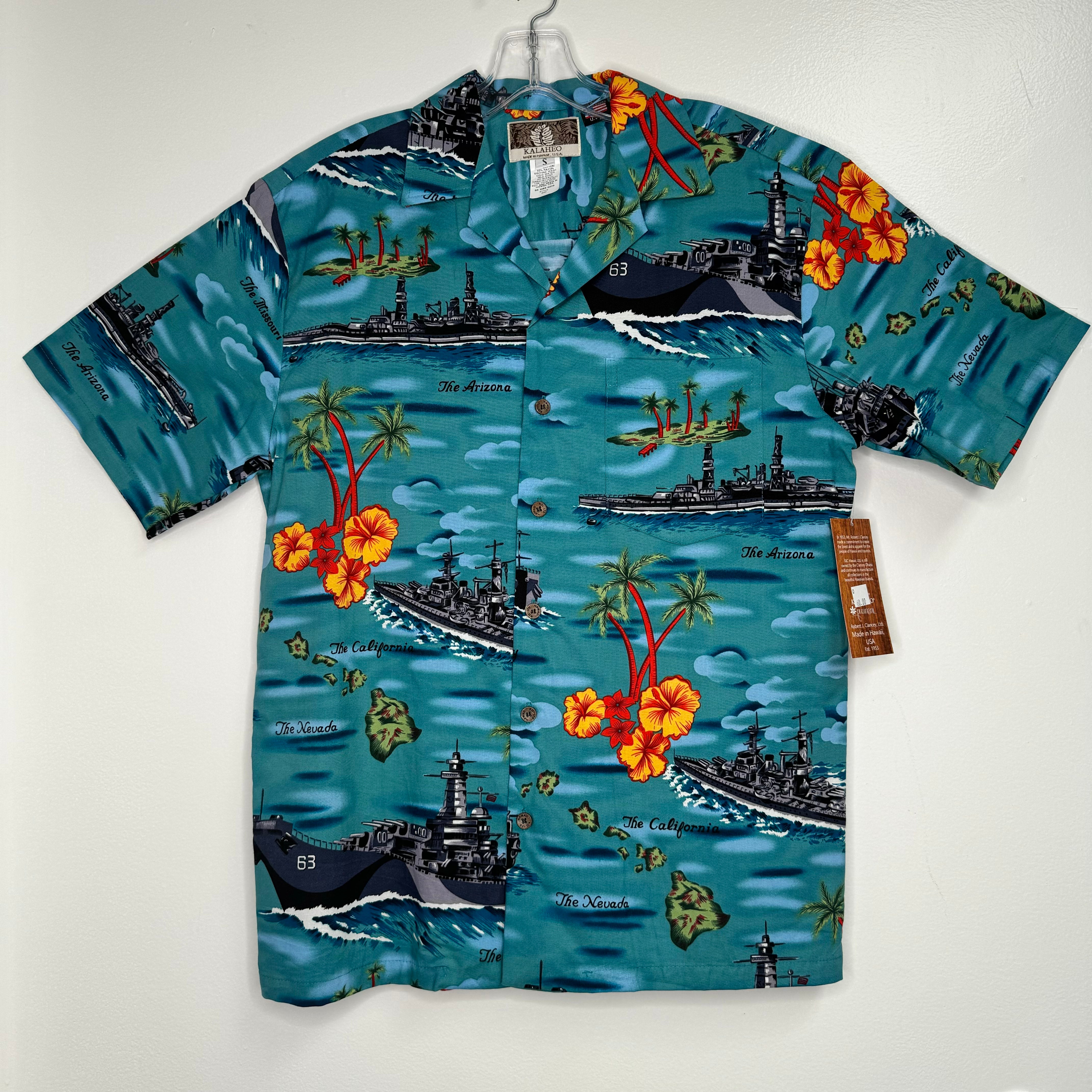 Buy teal Men&#39;s Hawaiian Shirt