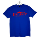 Battleship Logo T-Shirt  Indigo Blue w/ Red Letters-1