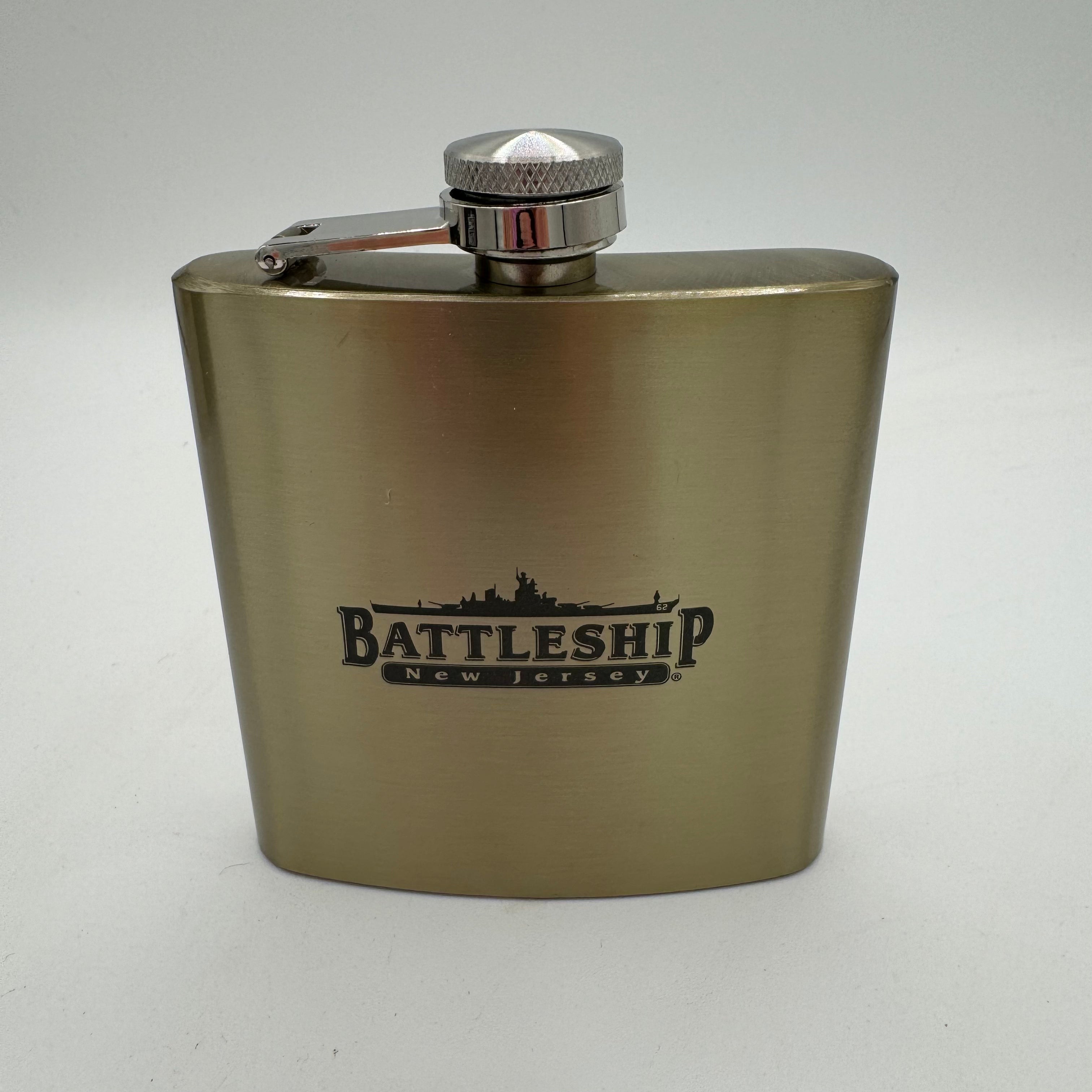 Buy gold Battleship Logo Flask