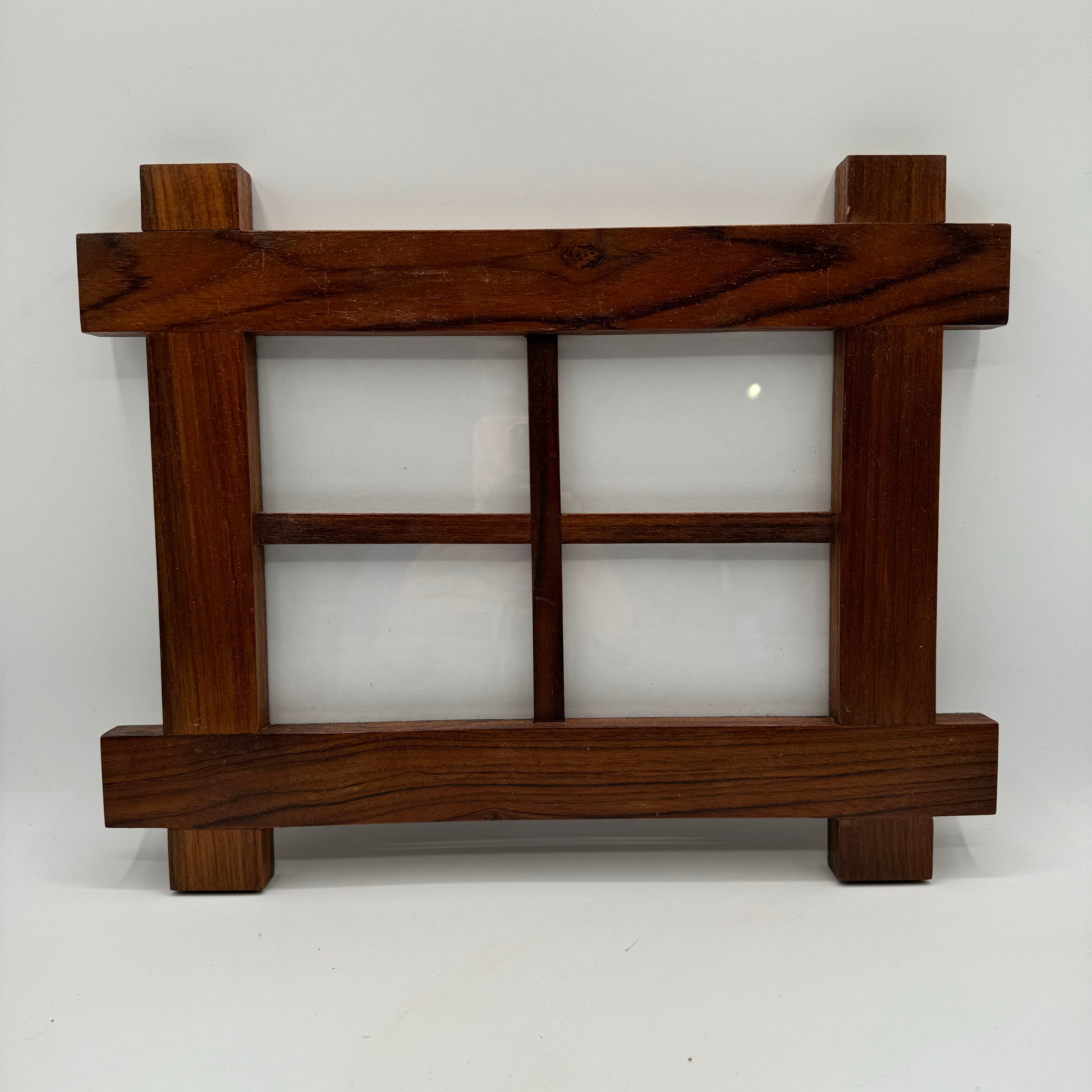 Teak Picture Frame 3X5 Quad Ears