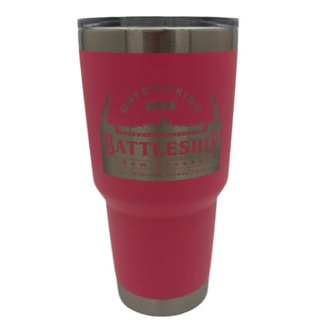 Battleship YETI® Rambler 30oz Tumbler Pink