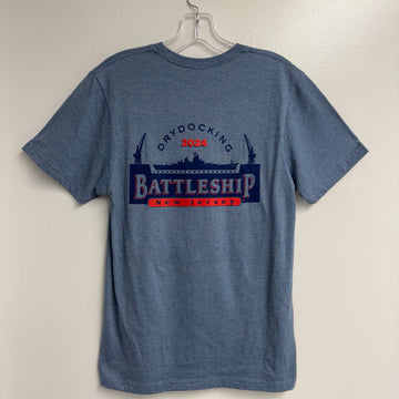 Battleship Dry Dock Logo T-Shirt (Exclusive Animated Ship Art) - 0