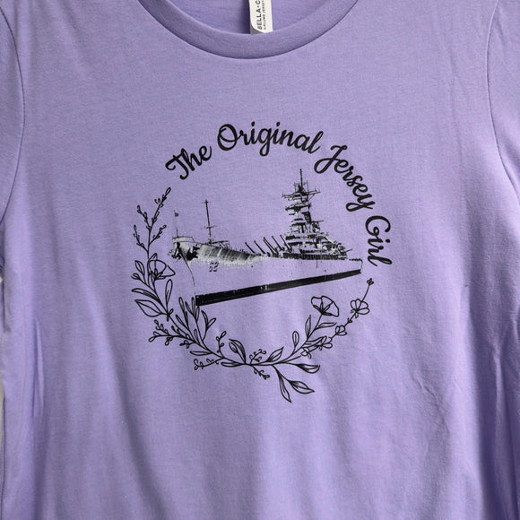 Battleship The Original Jersey Girl (Purple Graphic T-Shirt)