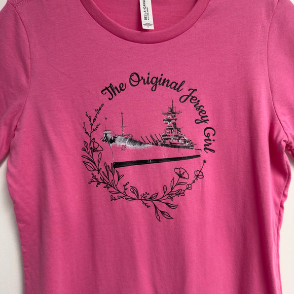Battleship The Original Jersey Girl (Power Pink Graphic T-Shirt)