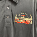 Battleship Dry Dock Logo Men's Zone Performance Long Sleeve Polo-4