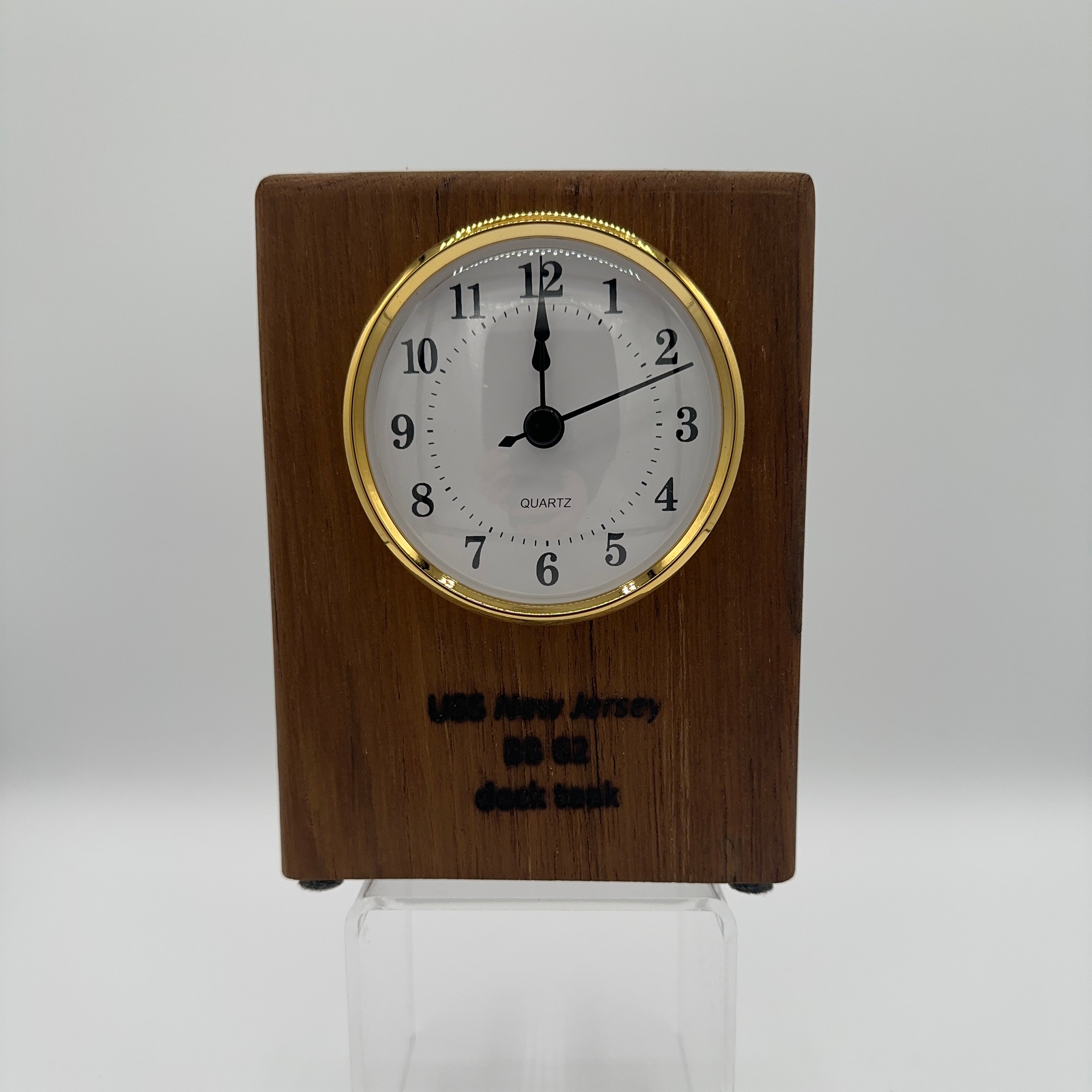 Teak Quartz Clock - 0