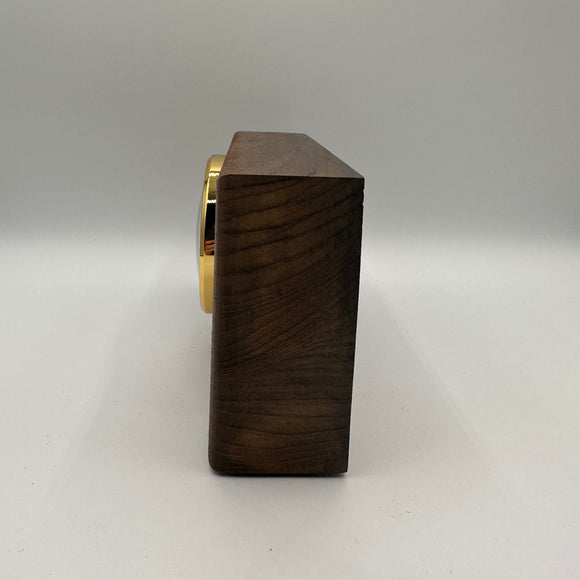 Battleship New Jersey BB-62 Modern Teak Clock (Basic)